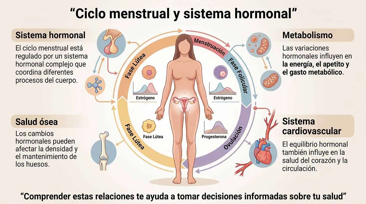 Mujer cuidando su salud hormonal